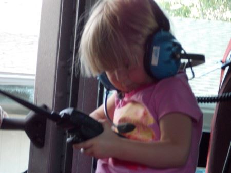 Small Child with Fire Radio